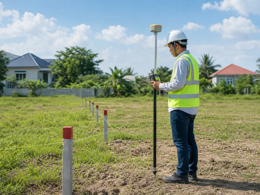 Đo đạc cắm mốc ranh đất